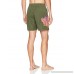 OndadeMar Men's Sea Fit Solid Volley Swim Trunk Olive Embroidered B01LWSIDFY